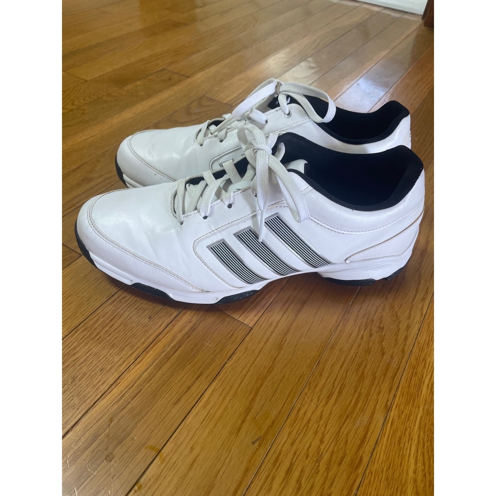 Adidas Tech Response Mens Golf Shoes White Silver Spiked Q46893 Size 9.5